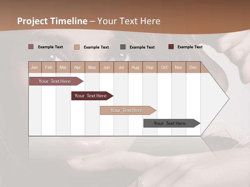 A Beautiful Woman With A Ring On Her Finger PowerPoint Template