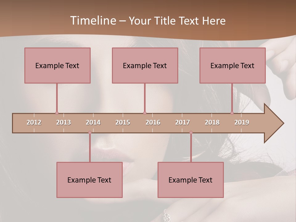 A Beautiful Woman With A Ring On Her Finger PowerPoint Template