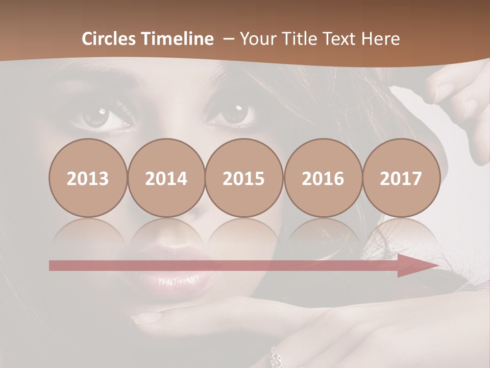 A Beautiful Woman With A Ring On Her Finger PowerPoint Template