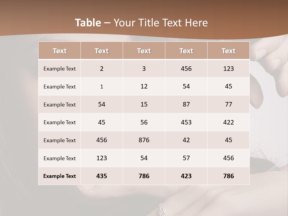 A Beautiful Woman With A Ring On Her Finger PowerPoint Template