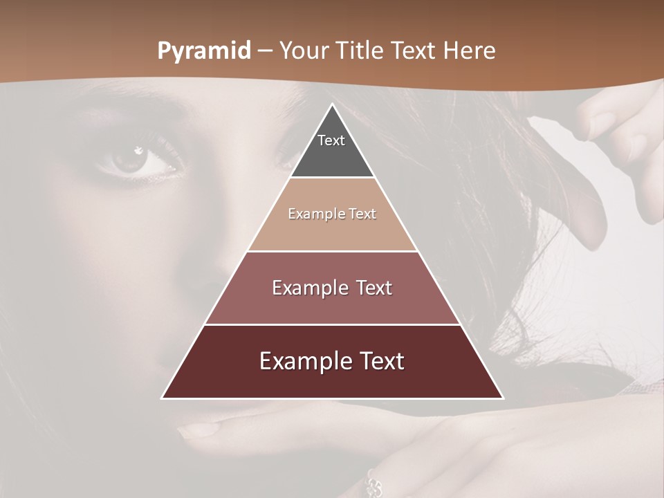 A Beautiful Woman With A Ring On Her Finger PowerPoint Template