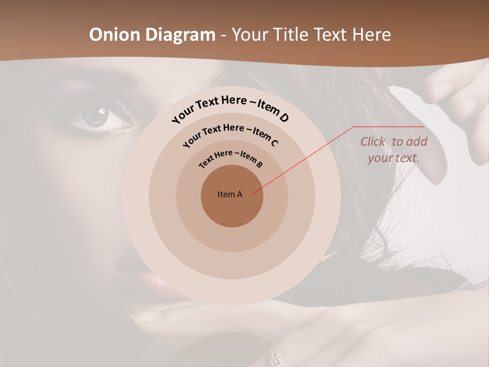 A Beautiful Woman With A Ring On Her Finger PowerPoint Template