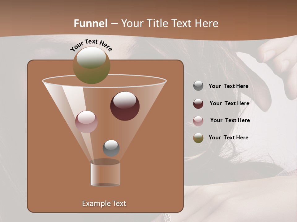 A Beautiful Woman With A Ring On Her Finger PowerPoint Template