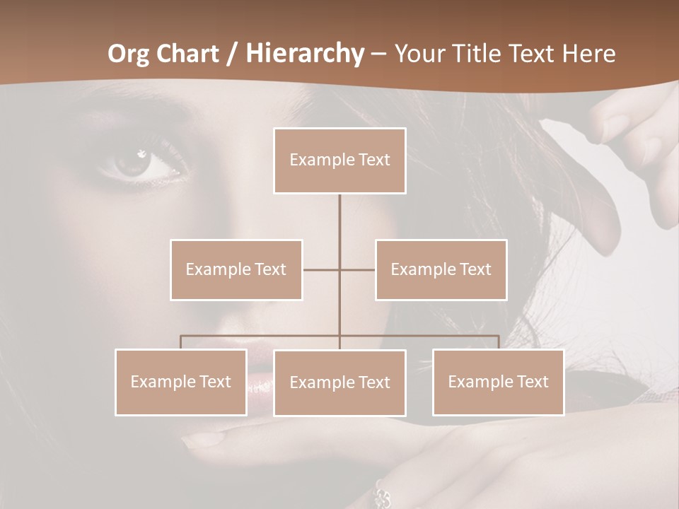 A Beautiful Woman With A Ring On Her Finger PowerPoint Template