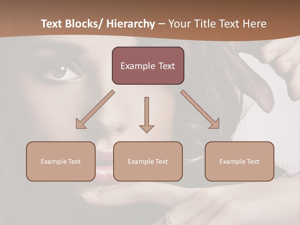 A Beautiful Woman With A Ring On Her Finger PowerPoint Template