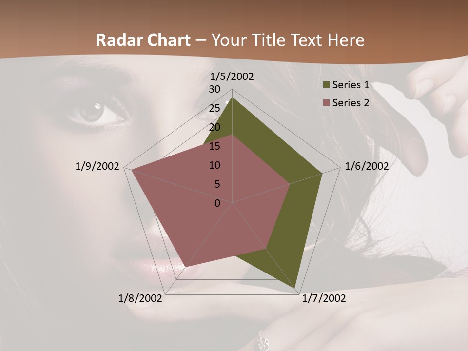 A Beautiful Woman With A Ring On Her Finger PowerPoint Template