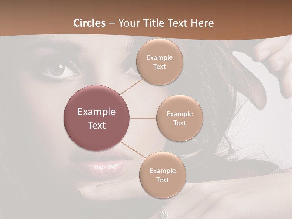 A Beautiful Woman With A Ring On Her Finger PowerPoint Template