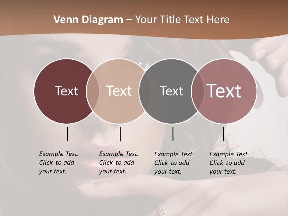 A Beautiful Woman With A Ring On Her Finger PowerPoint Template