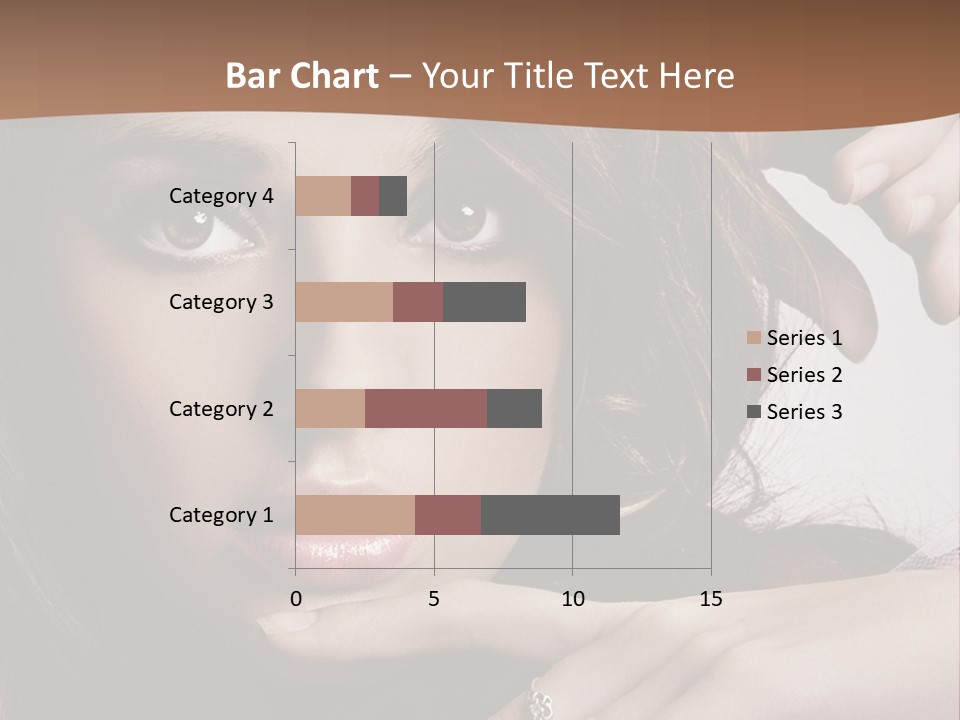 A Beautiful Woman With A Ring On Her Finger PowerPoint Template