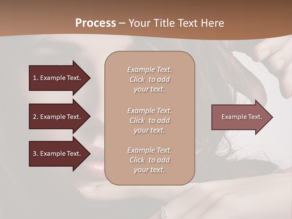 A Beautiful Woman With A Ring On Her Finger PowerPoint Template