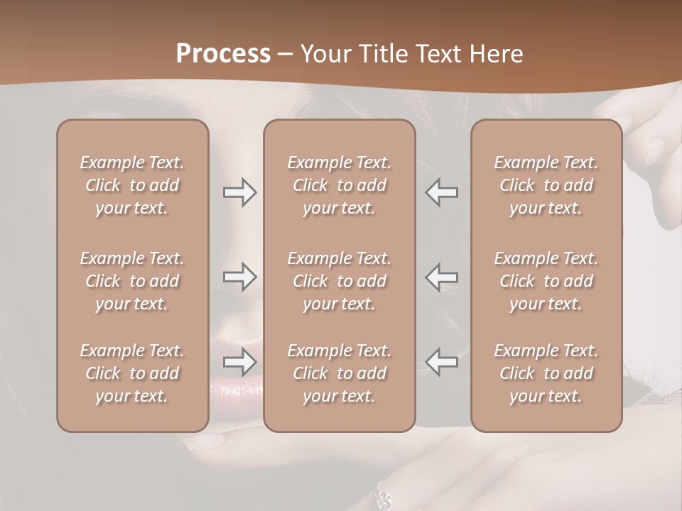 A Beautiful Woman With A Ring On Her Finger PowerPoint Template