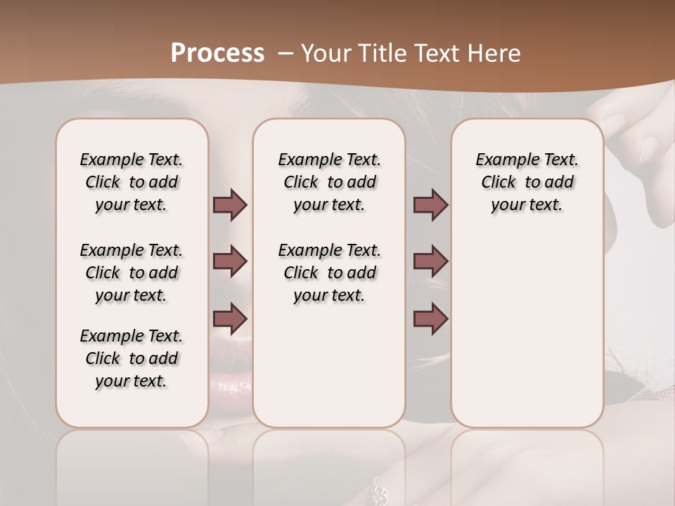 A Beautiful Woman With A Ring On Her Finger PowerPoint Template