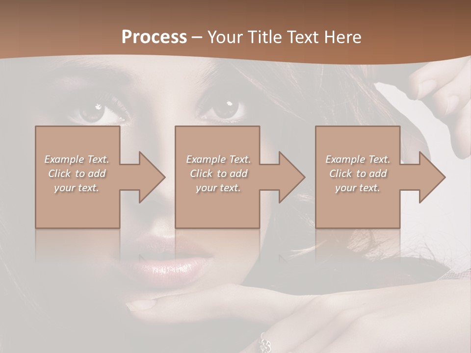 A Beautiful Woman With A Ring On Her Finger PowerPoint Template
