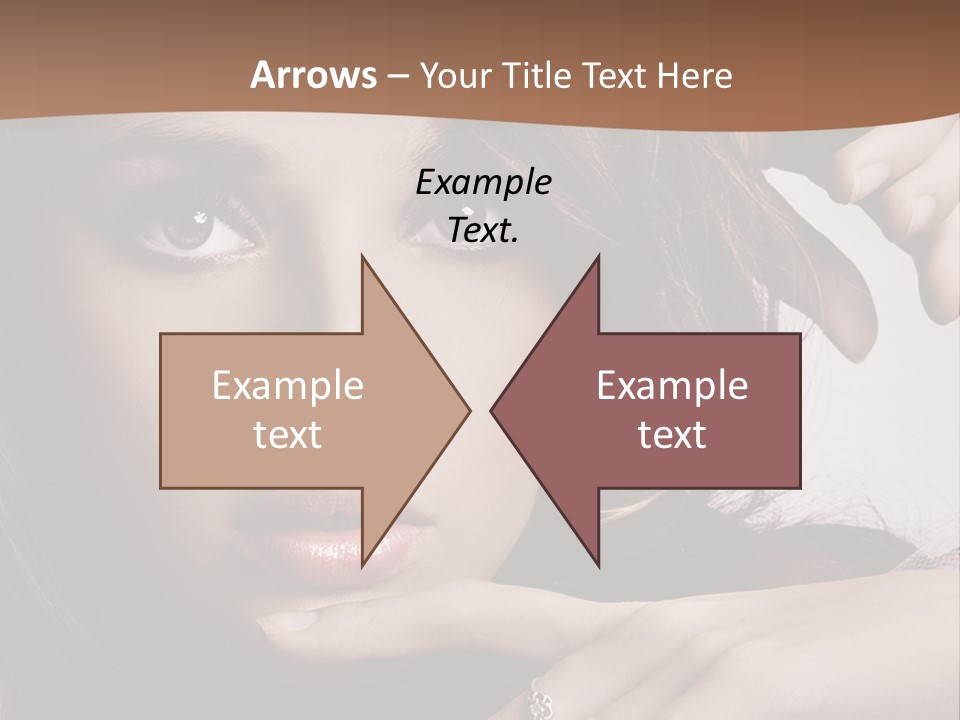 A Beautiful Woman With A Ring On Her Finger PowerPoint Template