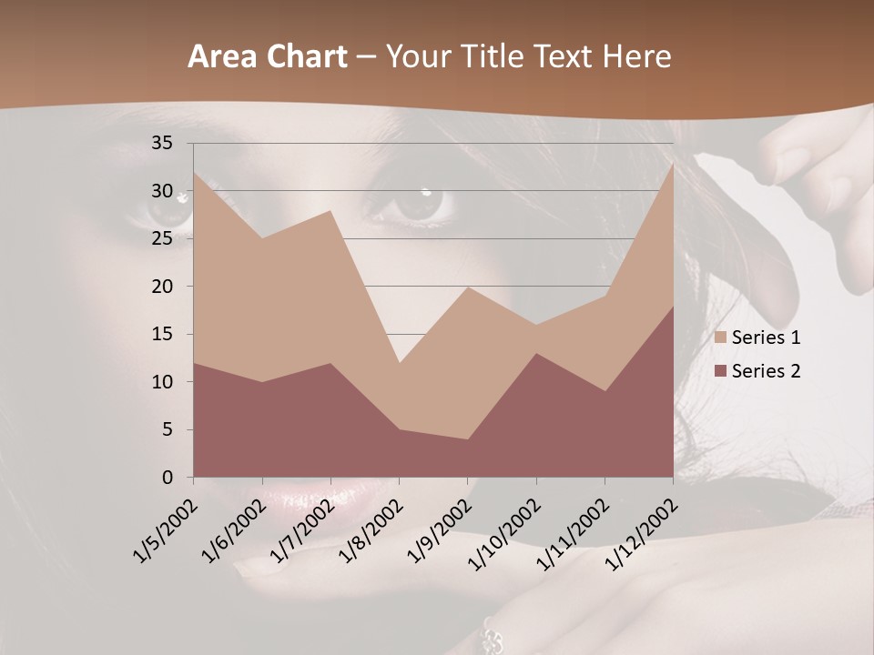 A Beautiful Woman With A Ring On Her Finger PowerPoint Template