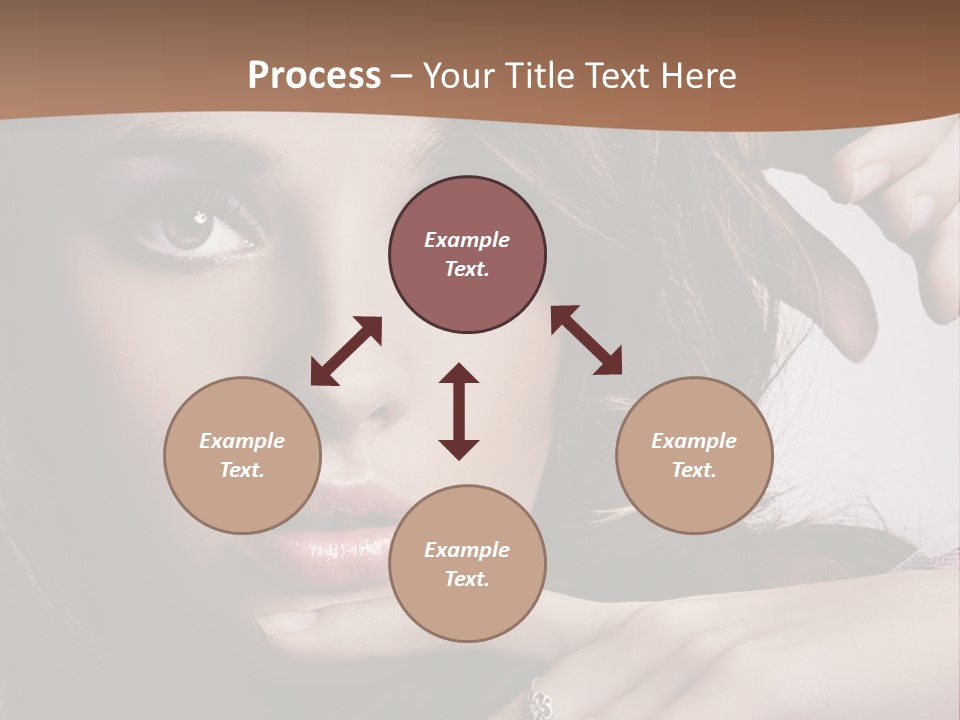 A Beautiful Woman With A Ring On Her Finger PowerPoint Template