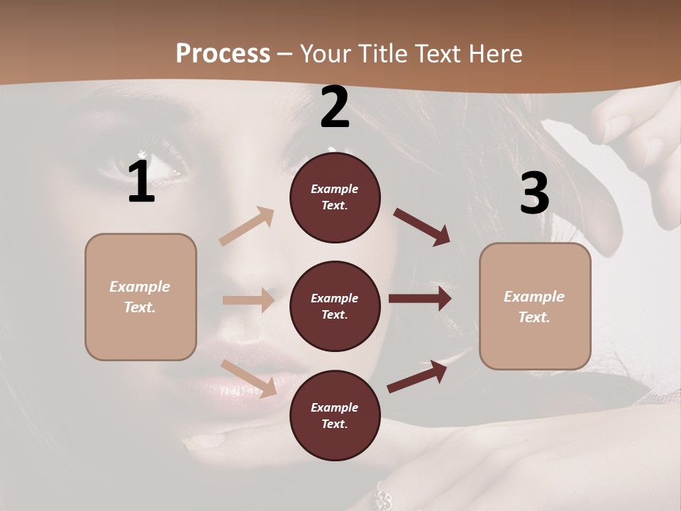 A Beautiful Woman With A Ring On Her Finger PowerPoint Template