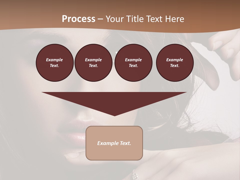 A Beautiful Woman With A Ring On Her Finger PowerPoint Template