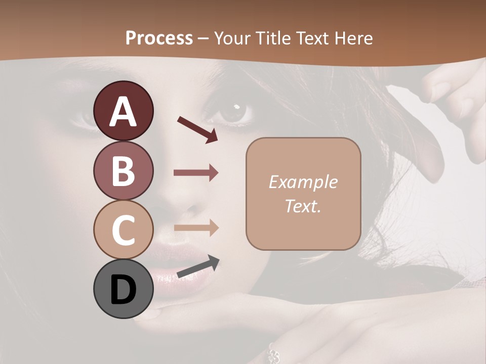 A Beautiful Woman With A Ring On Her Finger PowerPoint Template