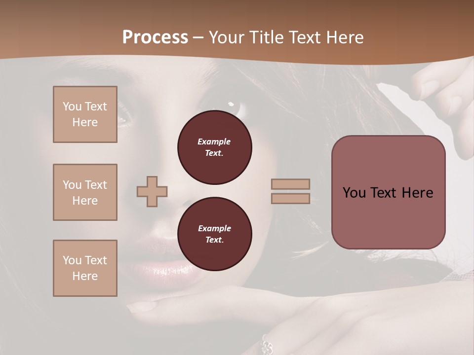 A Beautiful Woman With A Ring On Her Finger PowerPoint Template