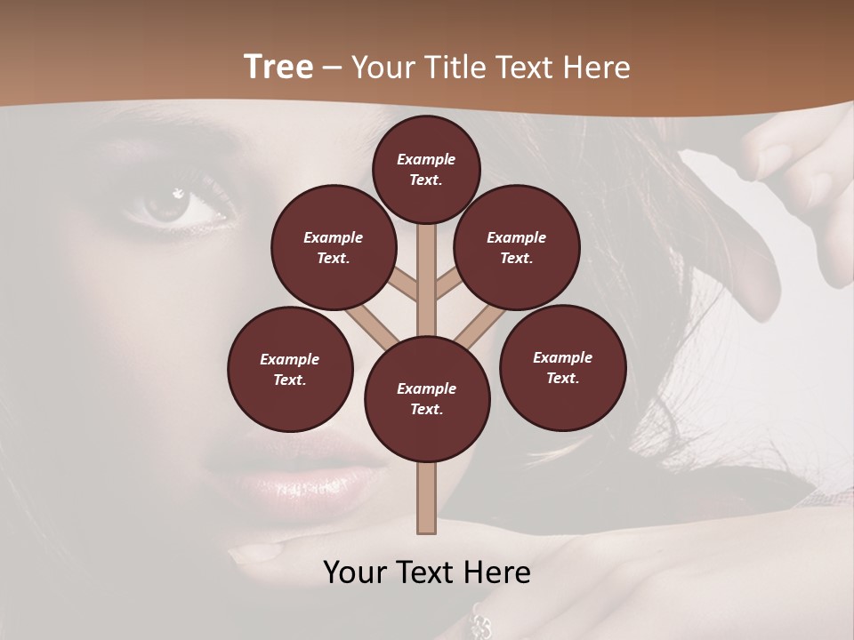 A Beautiful Woman With A Ring On Her Finger PowerPoint Template
