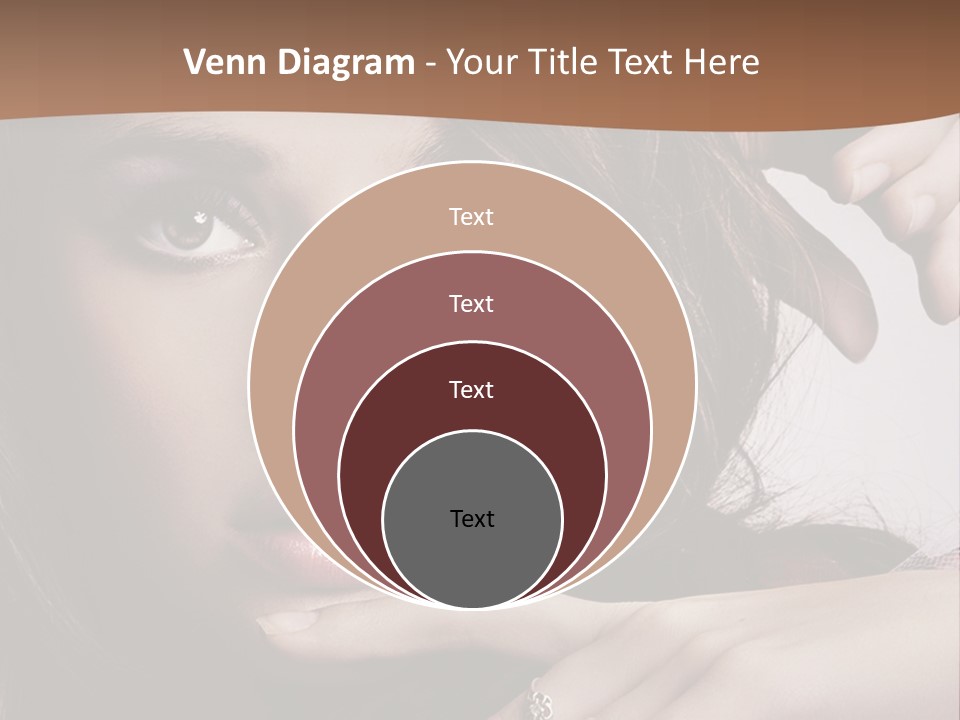 A Beautiful Woman With A Ring On Her Finger PowerPoint Template