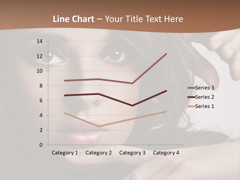 A Beautiful Woman With A Ring On Her Finger PowerPoint Template