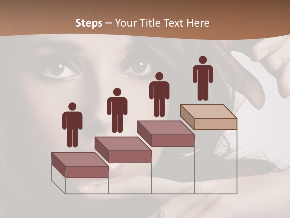 A Beautiful Woman With A Ring On Her Finger PowerPoint Template