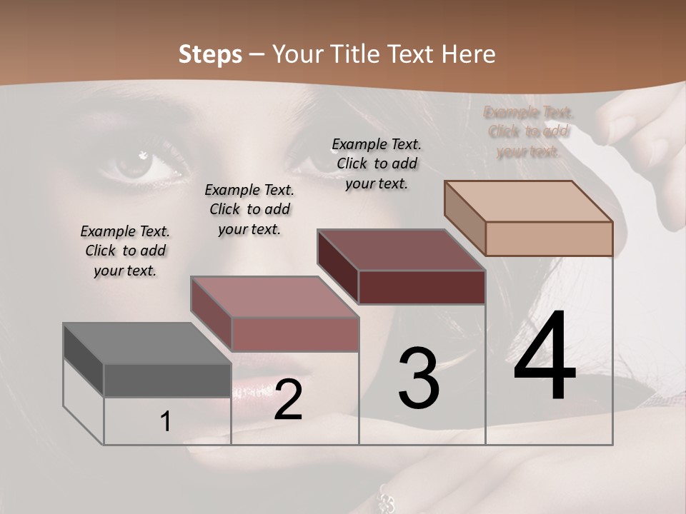 A Beautiful Woman With A Ring On Her Finger PowerPoint Template