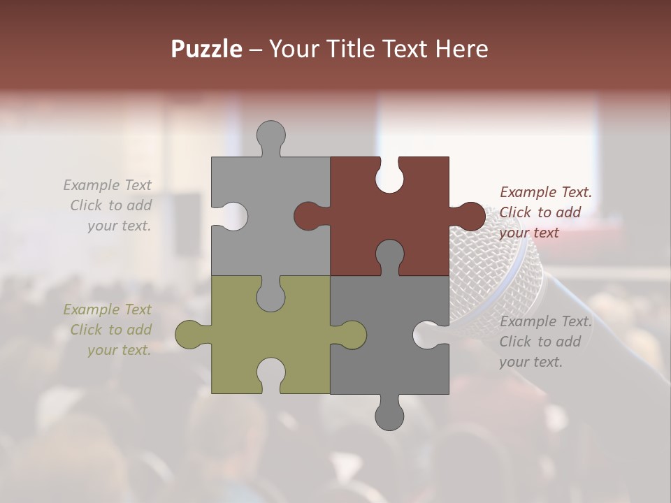 Beautiful Sit Portrait PowerPoint Template