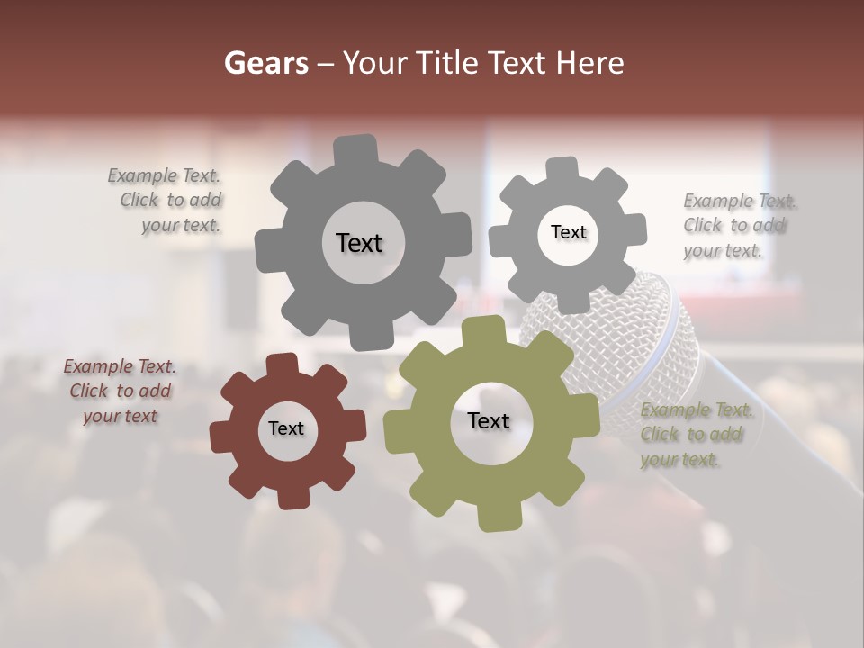 Beautiful Sit Portrait PowerPoint Template