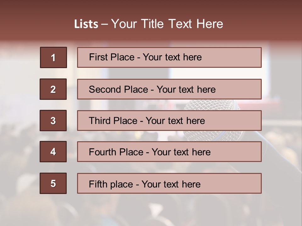 Beautiful Sit Portrait PowerPoint Template