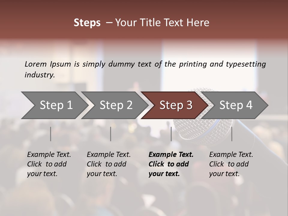 Beautiful Sit Portrait PowerPoint Template