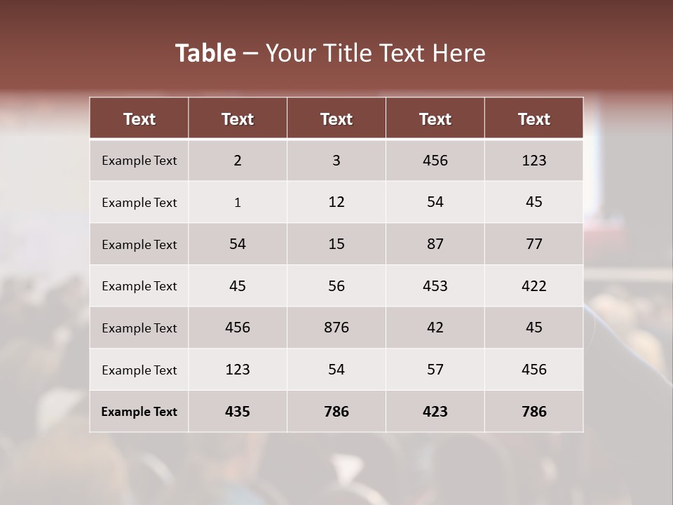 Beautiful Sit Portrait PowerPoint Template