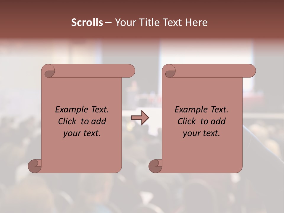 Beautiful Sit Portrait PowerPoint Template