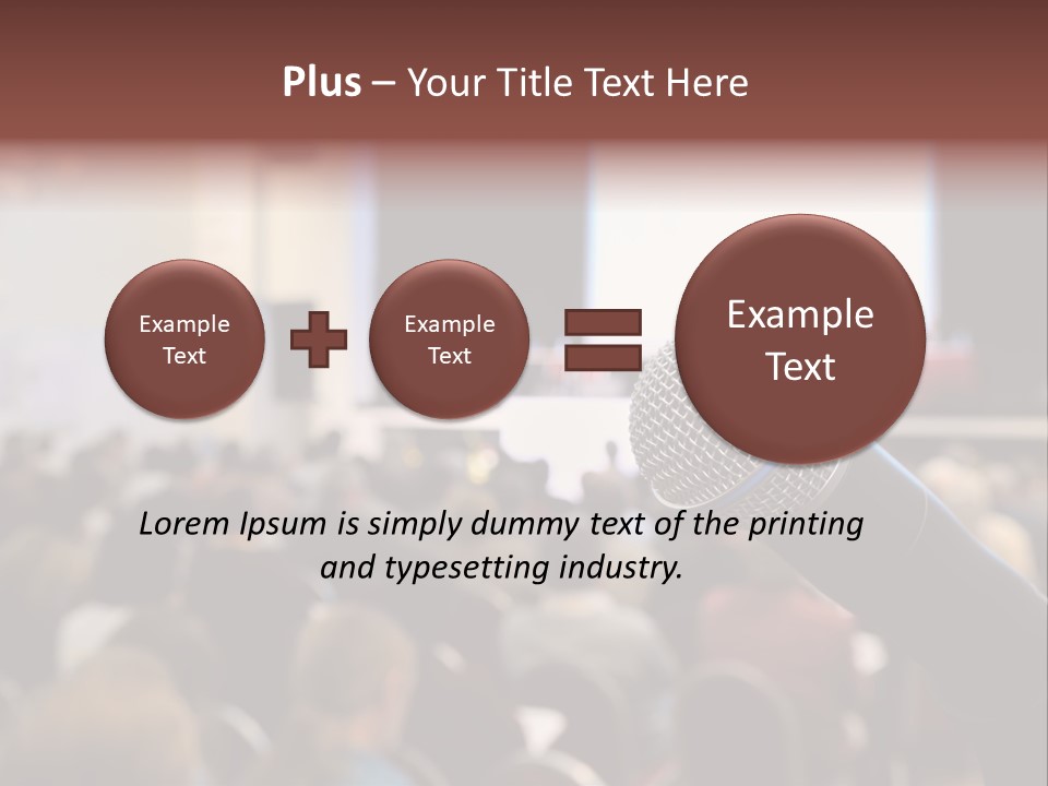 Beautiful Sit Portrait PowerPoint Template