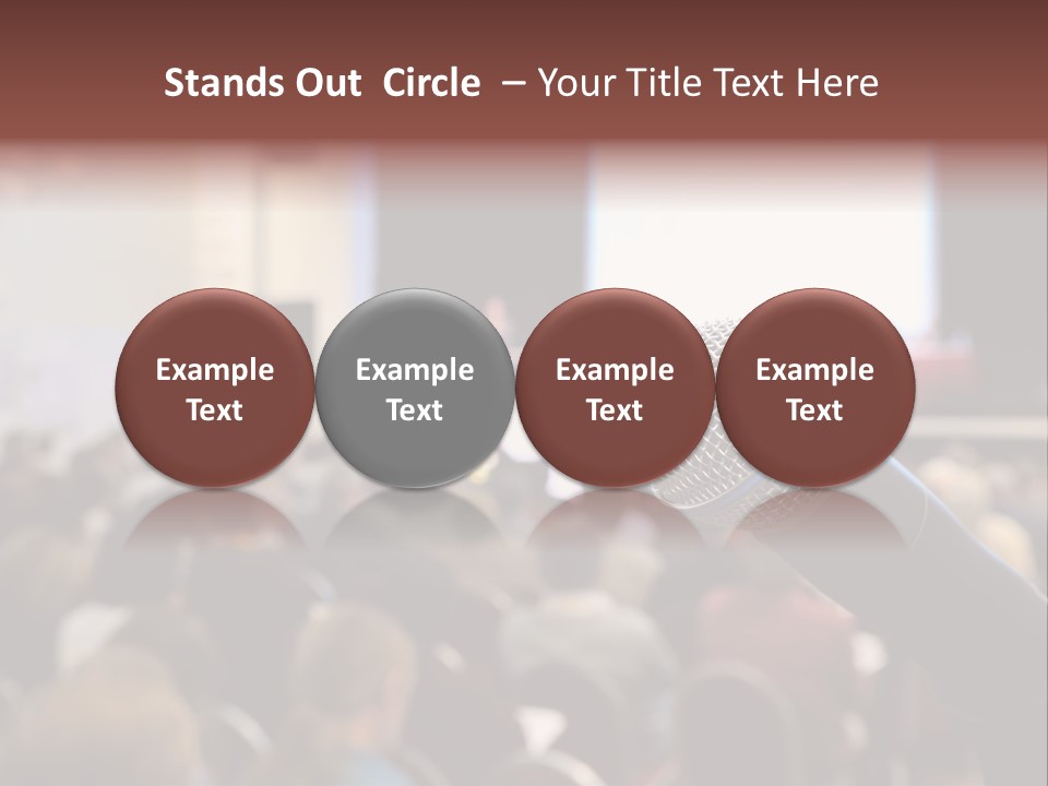 Beautiful Sit Portrait PowerPoint Template