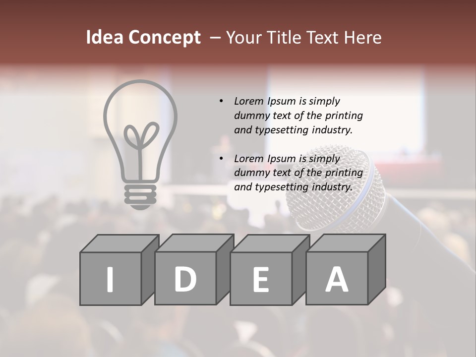 Beautiful Sit Portrait PowerPoint Template