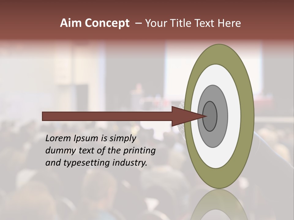 Beautiful Sit Portrait PowerPoint Template