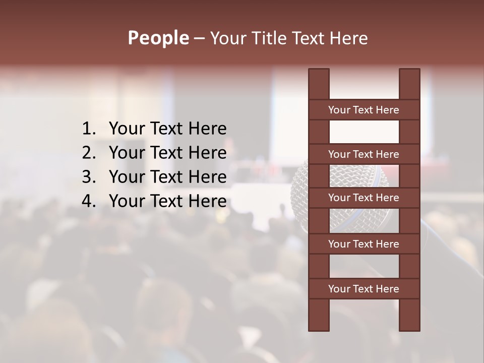 Beautiful Sit Portrait PowerPoint Template
