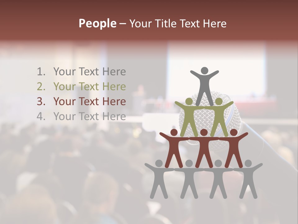 Beautiful Sit Portrait PowerPoint Template