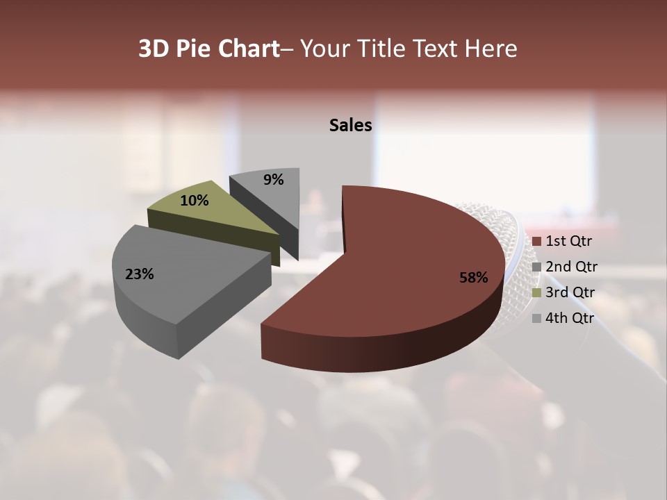Beautiful Sit Portrait PowerPoint Template