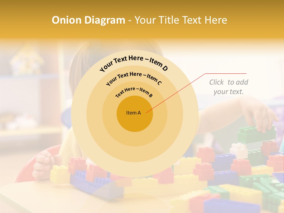 A Little Girl Playing With Legos At A Table PowerPoint Template