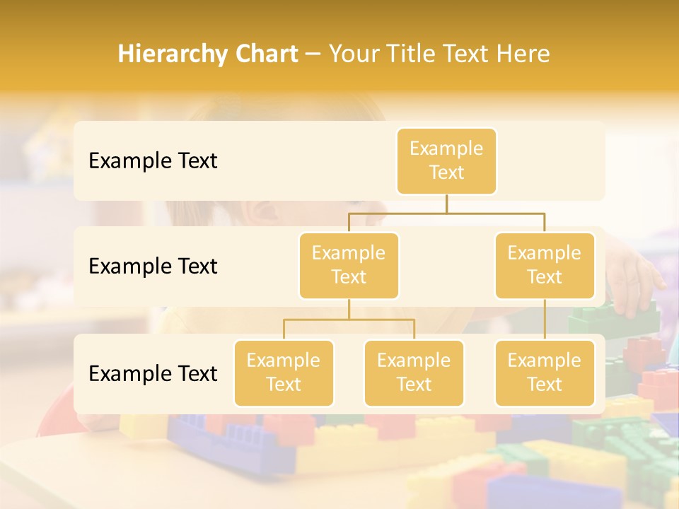 A Little Girl Playing With Legos At A Table PowerPoint Template