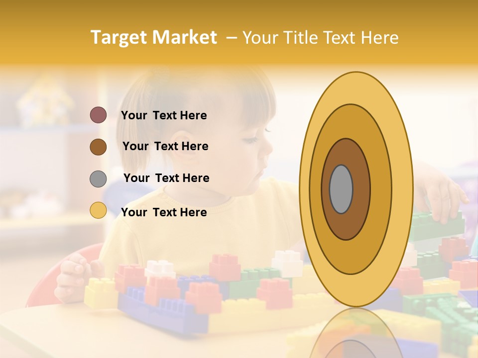 A Little Girl Playing With Legos At A Table PowerPoint Template