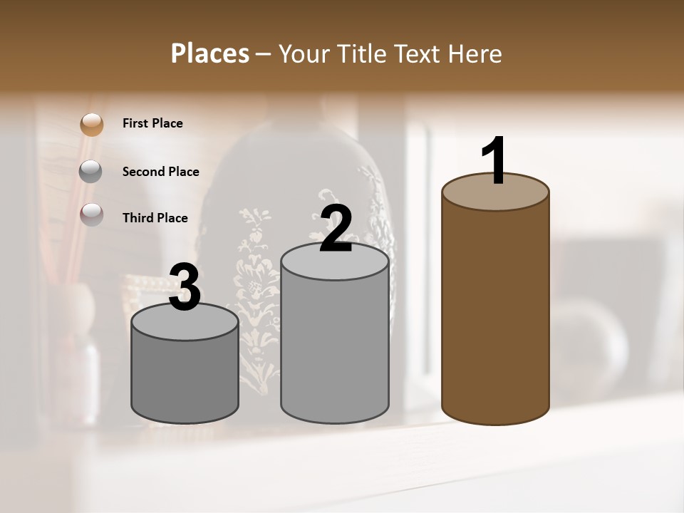 A Black Vase Sitting On Top Of A Shelf PowerPoint Template