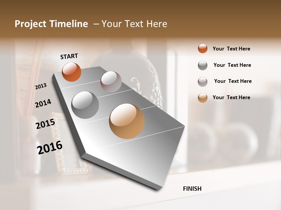 A Black Vase Sitting On Top Of A Shelf PowerPoint Template