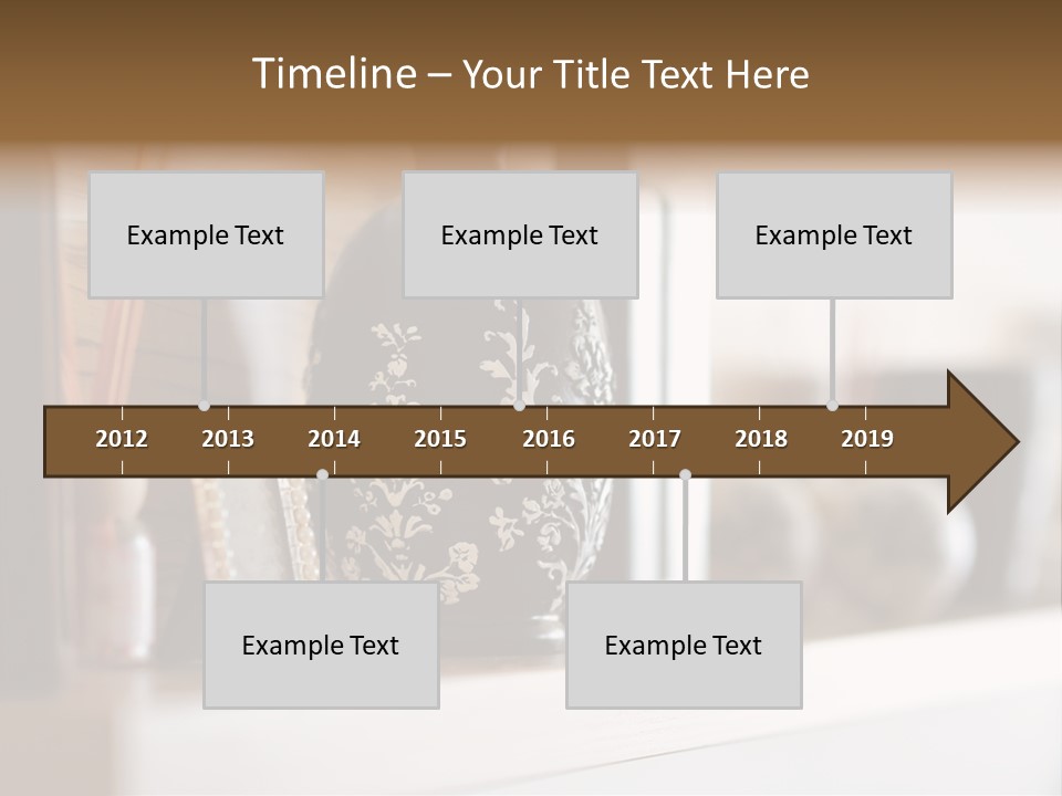 A Black Vase Sitting On Top Of A Shelf PowerPoint Template
