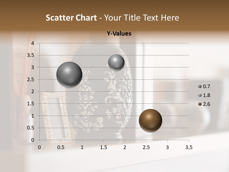 A Black Vase Sitting On Top Of A Shelf PowerPoint Template