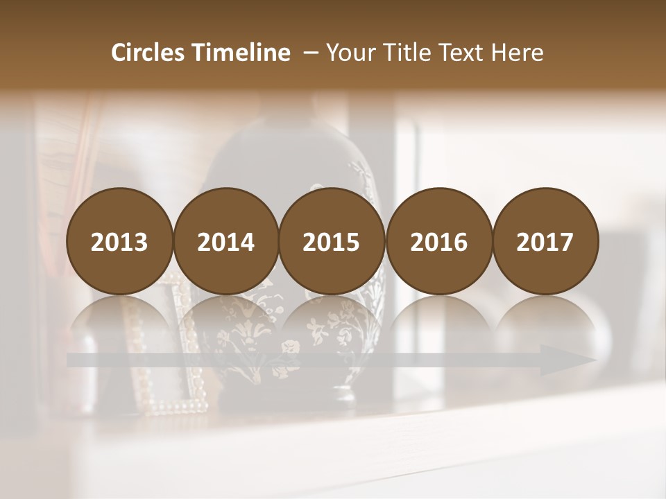 A Black Vase Sitting On Top Of A Shelf PowerPoint Template